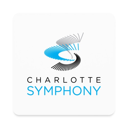CSO Charlotte Symphony official logo (Black) - Square Magnet