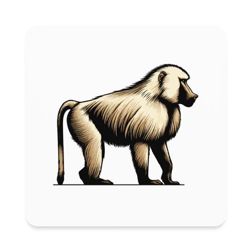 Baboon - Square Magnet