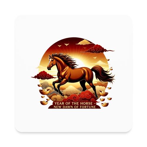 Year of the Horse Sunrise T Shirt, Lunar New Year - Square Magnet