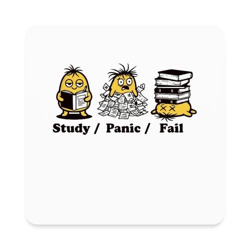Funny Student Study Panic Fail Back To School - Square Magnet