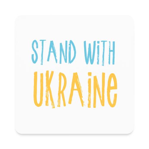 Stand With Ukraine - Square Magnet