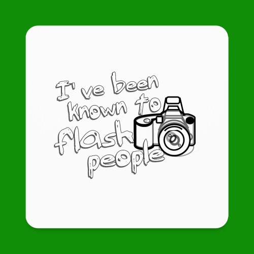 Flash People Photography Gift - Square Magnet