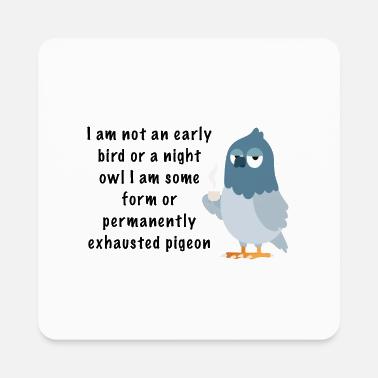 T-shirt Humoristique Homme "Always Tired" (pigeon Fatigué) - Marque Gildan - Coupe Loose