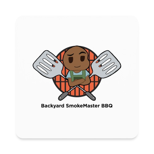 Backyard SmokeMaster BBQ Logo - Square Magnet