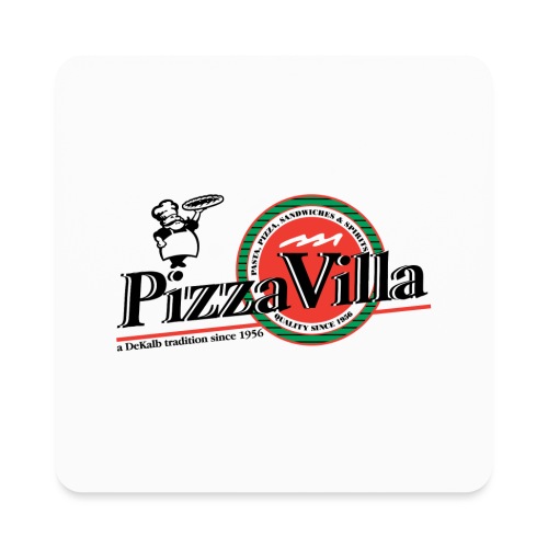 Pizza Villa logo - Square Magnet