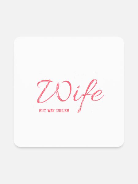 Drums Drummers Wife Vintage Drum Lover - Square Magnet - white - Front
