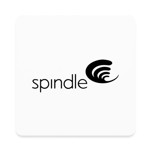 Spindle Logo Blk - Square Magnet