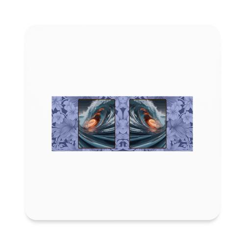 Copper Light Wave - Square Magnet