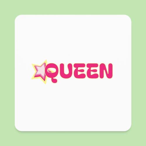 queen high resolution logo transparent 1 - Square Magnet