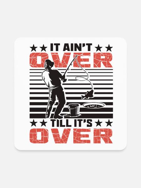 Melting Ice Fisher - Square Magnet - white - Front