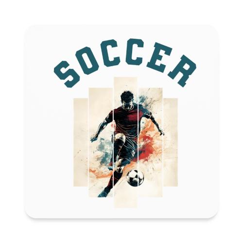 Soccer Mode On - Square Magnet