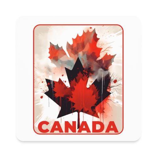 Canada Inked Leaf - Square Magnet
