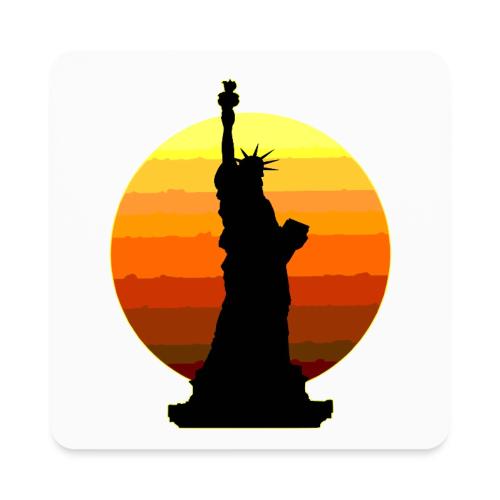 USA: Golden Horizon Liberty - Square Magnet