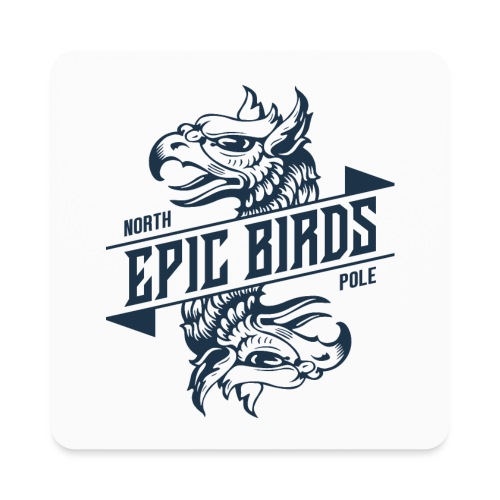 epic bird eagle north pole - Square Magnet