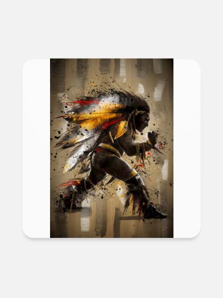Guardian of the Tribe - Square Magnet - white - Front