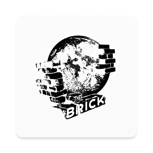 Brick 22 Black Logo - Square Magnet