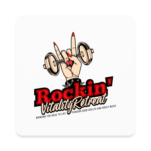 Rockin Vitality Retreat - Square Magnet