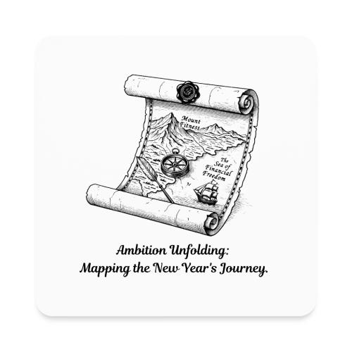 Unfolding Map of Ambition T-Shirt - Square Magnet