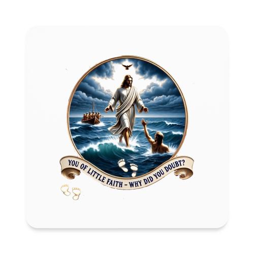 Walking On Water Faith T Shirt, Christian Miracle - Square Magnet
