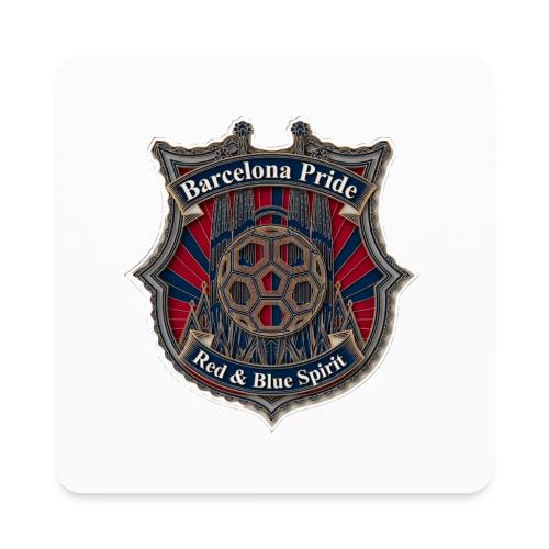 Barcelona Scarlet Pride T Shirt, Soccer City Gift - Square Magnet