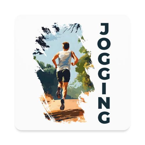 Jogging Vibes - Square Magnet