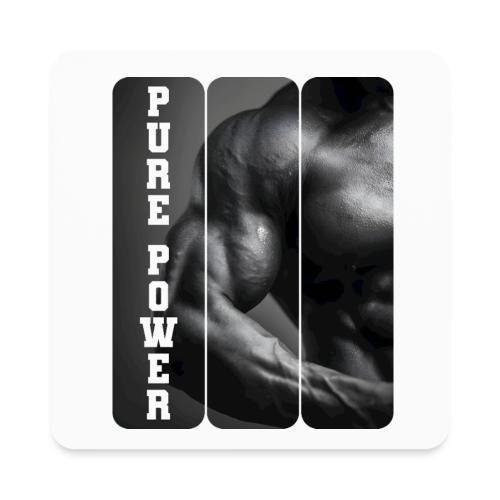 Bodybuilding: Pure Power - Square Magnet