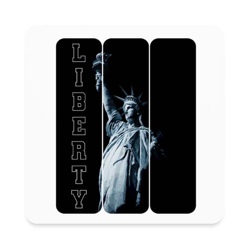 USA: Vertical Liberty - Square Magnet