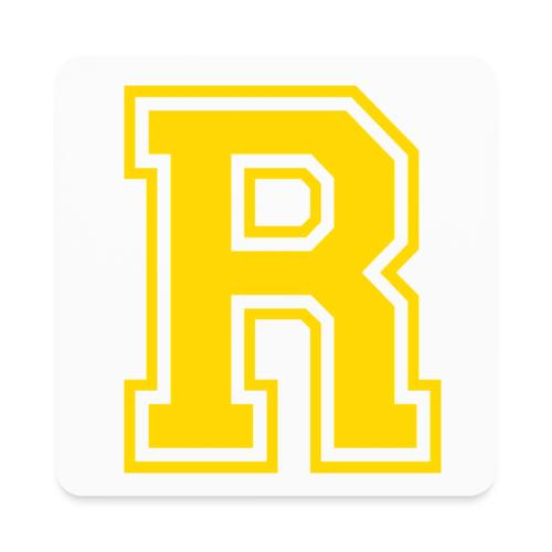 Letter R – Capital Athletic Alphabet Monogram - Square Magnet
