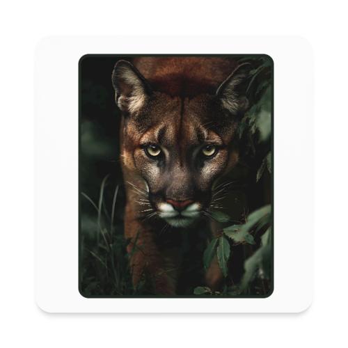 Cougar Jungle Predator Design - Square Magnet