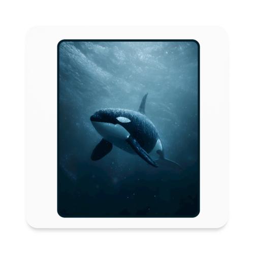 Orca Ocean Wildlife Design - Square Magnet