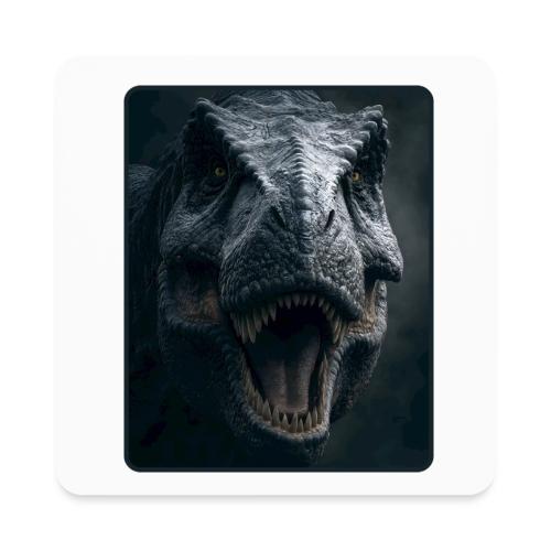 T Rex Cinematic Close-Up Design - Square Magnet