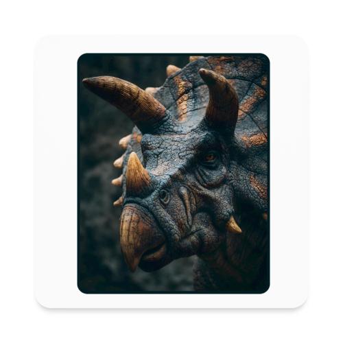 Triceratops Detailed Portrait Design - Square Magnet