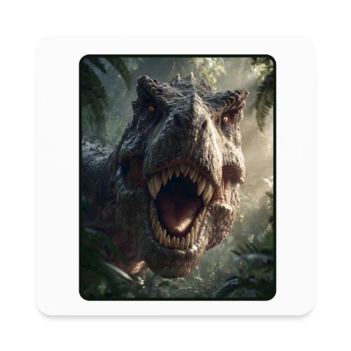 T Rex Jungle Roar Design - Square Magnet