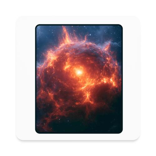 Exploding Supernova Space Art - Square Magnet