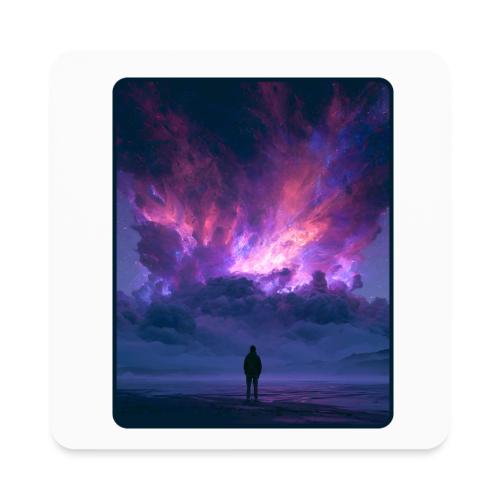 Cosmic Supernova Night Design - Square Magnet