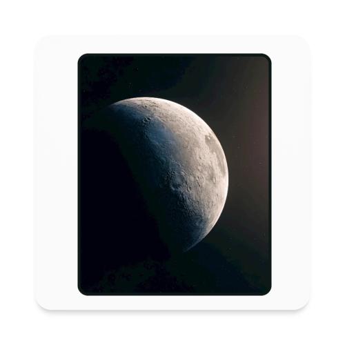 Crescent Moon Celestial Artwork - Square Magnet