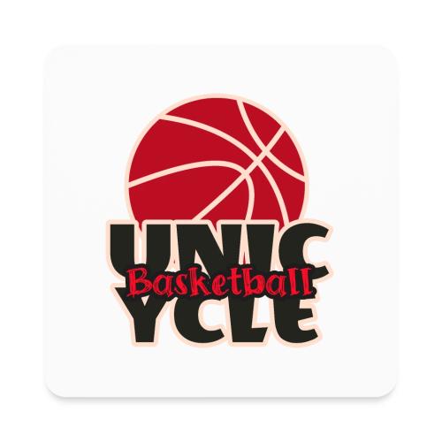 Unicycle Basket Ball - Square Magnet