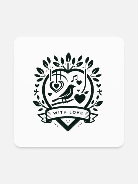 Best Collection Valentine Day - Square Magnet - white - Front