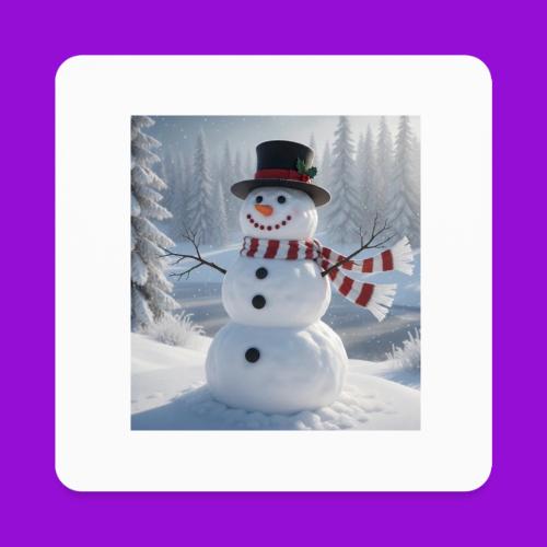 Frosty - Square Magnet