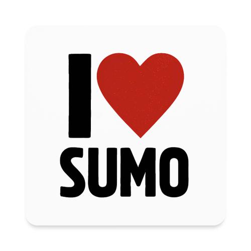 I Love Sumo – Bold Minimalist Sumo Wrestling Fan - Square Magnet