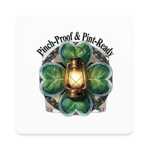 Pinch-Proof Lantern Clover T-Shirt - Square Magnet