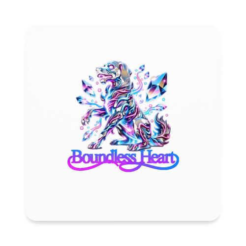 Boundless Heart Neon Galaxy Dog Shirt - Square Magnet