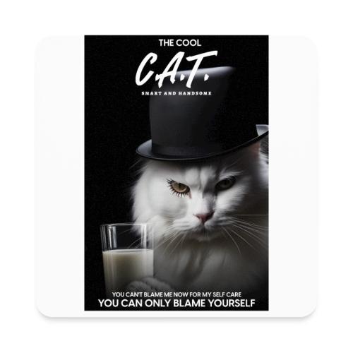 The Cool Cat - Square Magnet