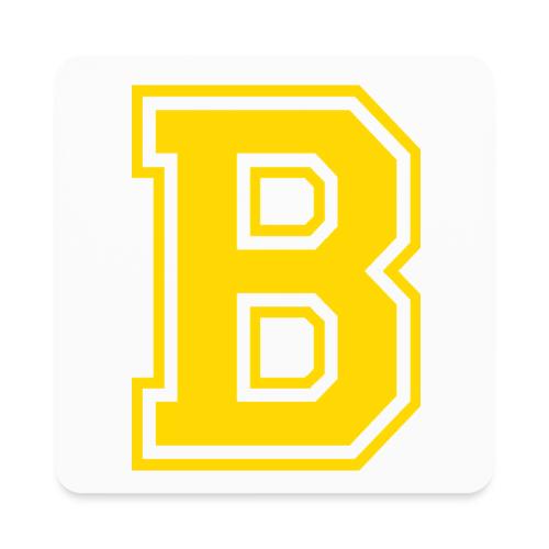 Letter B – Capital Athletic Alphabet Monogram - Square Magnet