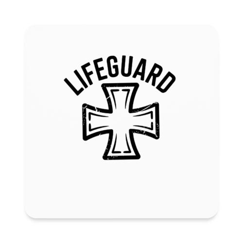 Lifeguard Cross Emblem - Square Magnet