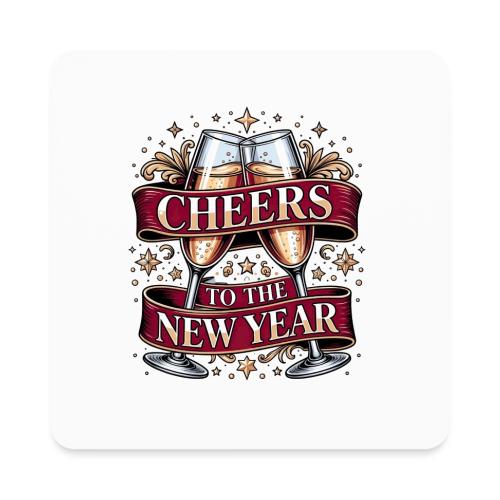 New Year's Champagne T-Shirt - Square Magnet