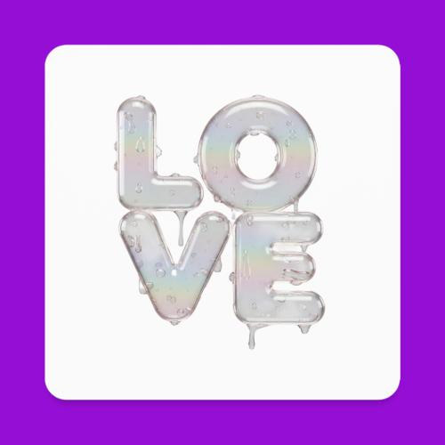 Love - Square Magnet