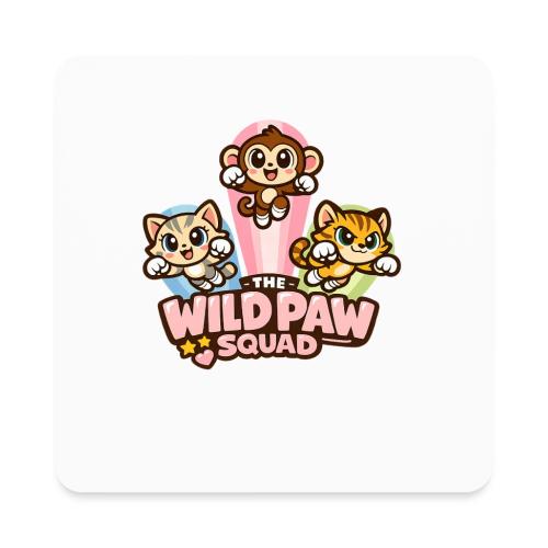 Wild Paw Squad Cute Animal Friends - Square Magnet