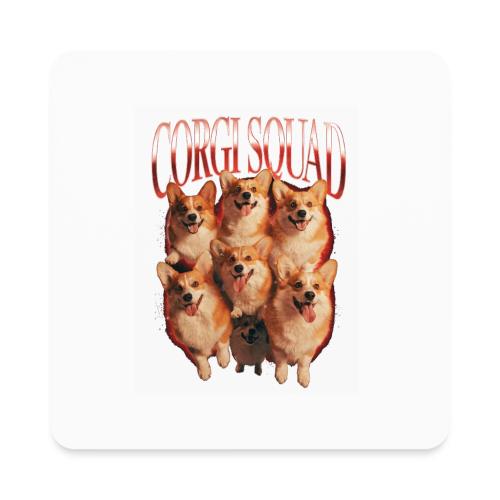 Corgi Squad Funny Dog Lover Vintage Shirt - Square Magnet