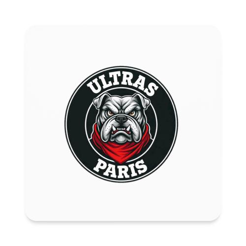 Ultras Paris Bulldog Football Fan Graphic - Square Magnet